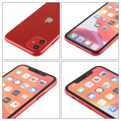 Modèle d'affichage factice factice d'écran non-couleur pour iPhone 11 (rouge) SH852R243-07