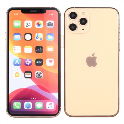 Modèle d'affichage factice factice d'écran non-couleur pour iPhone 11 Pro (or) SH854J1860-07