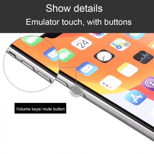 Modèle d'affichage factice avec faux écran couleur pour iPhone 11 Pro Max (argent) SH855S1710-07