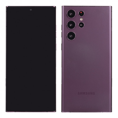 Pour Samsung Galaxy S22 Ultra 5G écran noir faux modèle d'affichage factice non fonctionnel (violet) SH858P1751-06