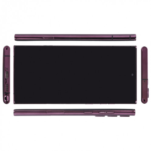 Pour Samsung Galaxy S22 Ultra 5G écran noir faux modèle d'affichage factice non fonctionnel (violet) SH858P1751-06