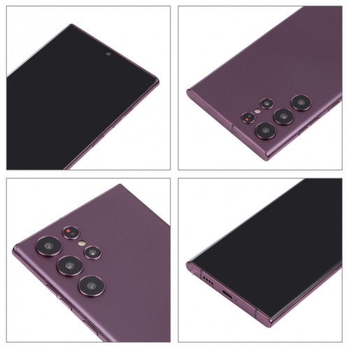 Pour Samsung Galaxy S22 Ultra 5G écran noir faux modèle d'affichage factice non fonctionnel (violet) SH858P1751-06