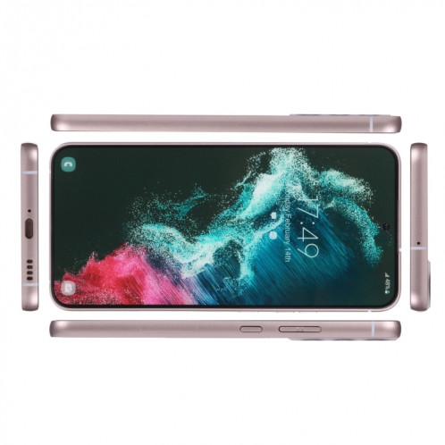 Pour Samsung Galaxy S22 5G écran couleur faux modèle d'affichage factice non fonctionnel (or rose) SH59RG1850-06