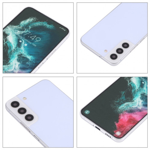 Pour Samsung Galaxy S22 5G écran couleur faux modèle d'affichage factice non fonctionnel (blanc) SH859W1977-06