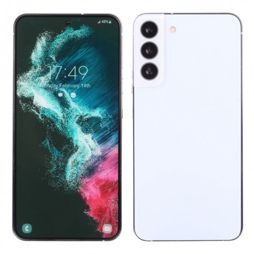Pour Samsung Galaxy S22 + 5G écran couleur faux modèle d'affichage factice non fonctionnel (blanc) SH860W136-06