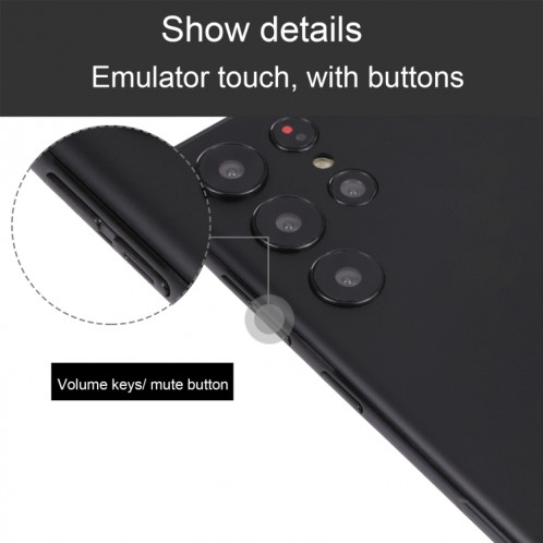 Pour Samsung Galaxy S22 Ultra 5G écran couleur faux modèle d'affichage factice non fonctionnel (noir) SH861B36-06