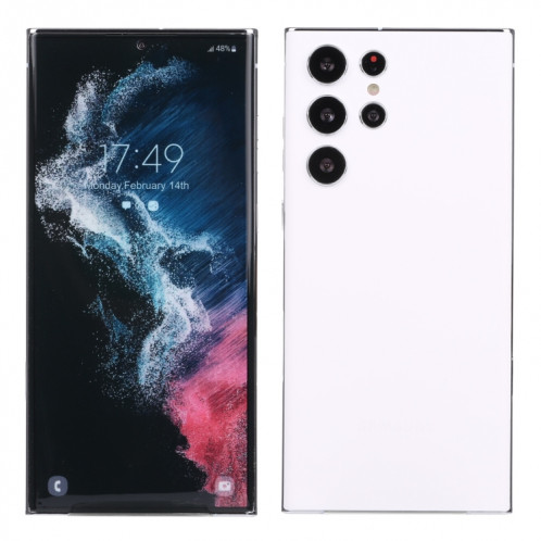 Pour Samsung Galaxy S22 Ultra 5G écran couleur faux modèle d'affichage factice non fonctionnel (blanc) SH861W332-06