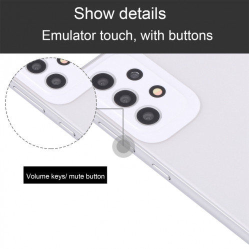 Pour Samsung Galaxy A73 5G écran noir faux modèle d'affichage factice non fonctionnel (blanc) SH864W1450-06
