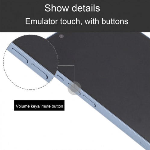 Pour iPhone 14 Black Screen Non-Working Fake Dummy Display Model (Bleu) SH865L1384-07