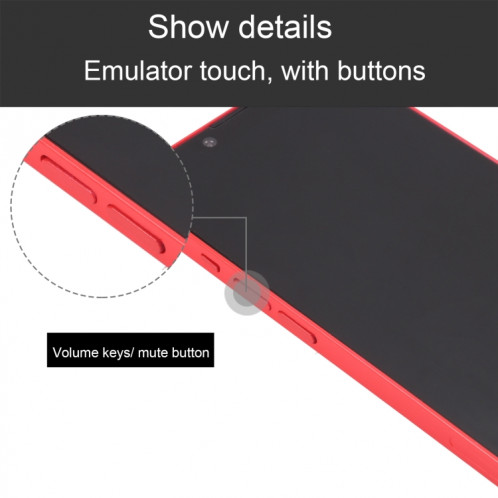 Pour iPhone 14 Black Screen Non-Working Fake Dummy Display Model (Rouge) SH865R364-07