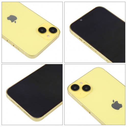 Pour iPhone 14 écran noir faux modèle d'affichage factice non fonctionnel (jaune) SH865Y1383-07