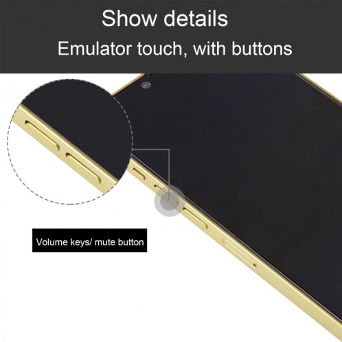 Pour iPhone 14 écran noir faux modèle d'affichage factice non fonctionnel (jaune) SH865Y1383-07