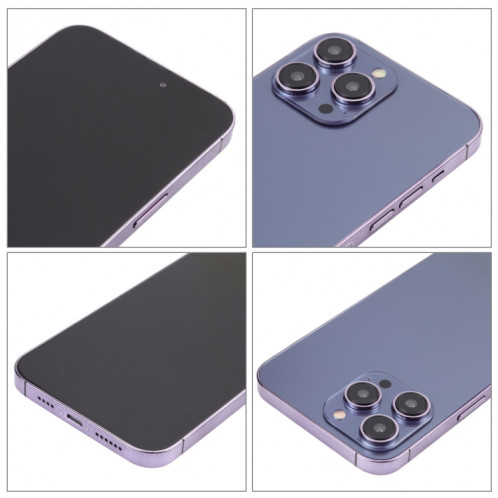 Pour iPhone 14 Pro Black Screen Non-Working Fake Dummy Display Model (Deep Purple) SH66DZ8-07