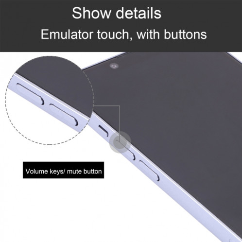 Pour iPhone 14 Plus écran noir faux modèle d'affichage factice non fonctionnel (violet) SH867P600-07