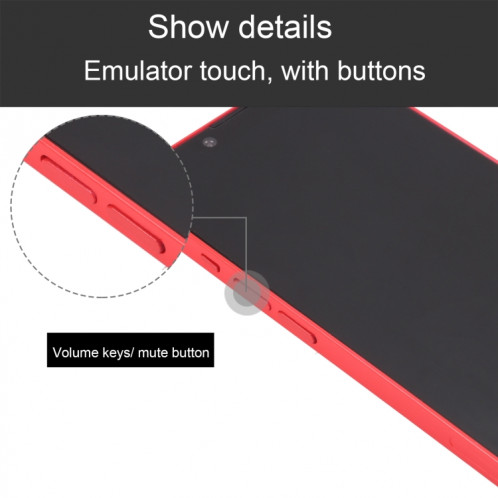 Pour iPhone 14 Plus écran noir faux modèle d'affichage factice non fonctionnel (rouge) SH867R77-07