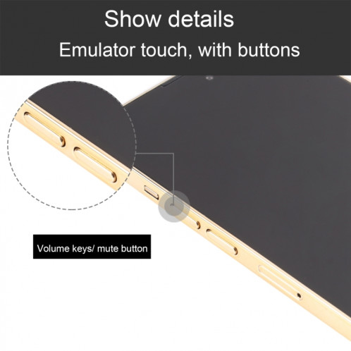Pour iPhone 14 Pro Max écran noir faux modèle d'affichage factice non fonctionnel (or) SH868J1513-07