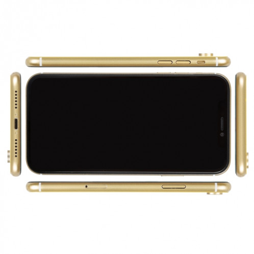 Faux modèle d'affichage factice d'écran noir pour iPhone XR (jaune) SH791Y1555-06