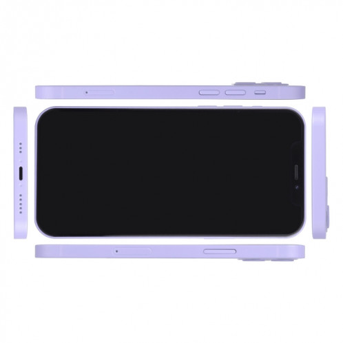 Modèle d'affichage factice non fonctionnel à l'écran noir pour iPhone 12 (6,1 pouces), version de la lumière (violet) SH799P119-08