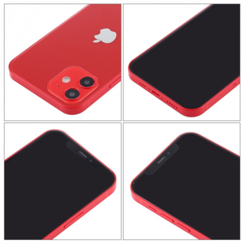 Modèle d'affichage factice pour iPhone 12 (6,1 pouces) d'écran noir pour iPhone 12 (6,1 pouces), version de la lumière (rouge) SH799R214-08