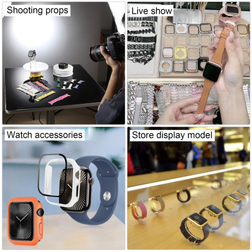 Pour Apple Watch Series 10 46 mm, écran noir, faux modèle d'affichage factice non fonctionnel (or rose) SH12RG1362-08