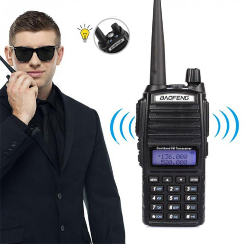 Téléphone portable BaoFeng UV-82 Talkie-walkie, radio bidirectionnelle bi-bande 8W UHF VHF FM SH0572473-010