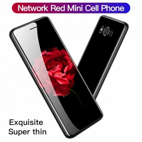SATREND S10 Card Mobile Phone, Écran tactile 2,4 pouces, MTK6261D, Support Bluetooth, FM, GSM, Double SIM (Noir) SH965B1030-029