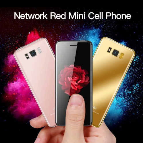 SATREND S10 Card Mobile Phone, Écran tactile 2,4 pouces, MTK6261D, Support Bluetooth, FM, GSM, Double SIM (Noir) SH965B1030-029