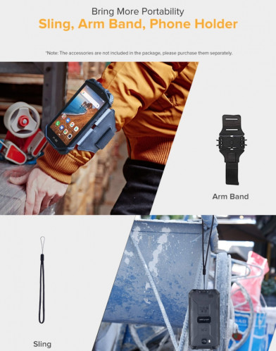  Téléphone robuste Ulefone Armor X6, 2 Go + 16 Go, IP68 / IP69K étanche à la poussière, antichoc, identification du visage, batterie 4000mAh, 5,0 pouces Android 9.0 MTK6580A / W Quad Core jusqu'à 1,3 SU386E1472-030