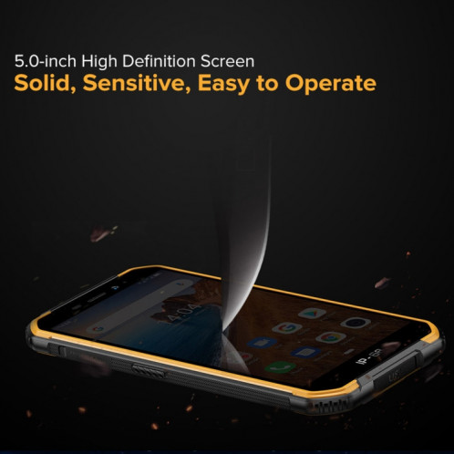  Téléphone robuste Ulefone Armor X6, 2 Go + 16 Go, IP68 / IP69K étanche à la poussière, antichoc, identification du visage, batterie 4000mAh, 5,0 pouces Android 9.0 MTK6580A / W Quad Core jusqu'à 1,3 SU386E1472-030