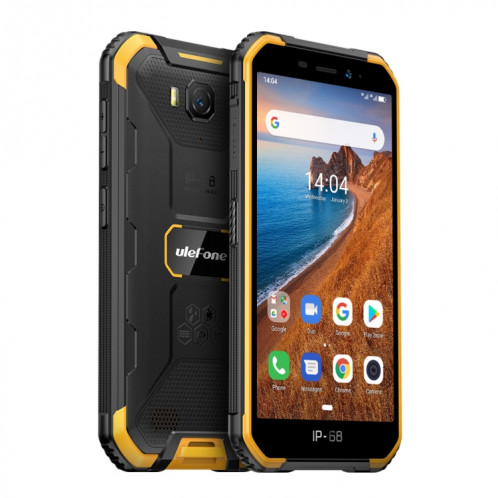  Téléphone robuste Ulefone Armor X6, 2 Go + 16 Go, IP68 / IP69K étanche à la poussière, antichoc, identification du visage, batterie 4000mAh, 5,0 pouces Android 9.0 MTK6580A / W Quad Core jusqu'à 1,3 SU386E1472-030