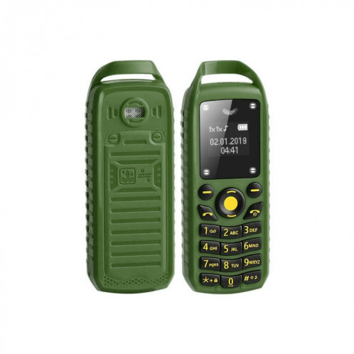 Mini téléphone portable B25 Mini, Casque de numérotation mains libres Bluetooth, musique MP3, double carte SIM, réseau: 2G (vert) SH621G1870-07