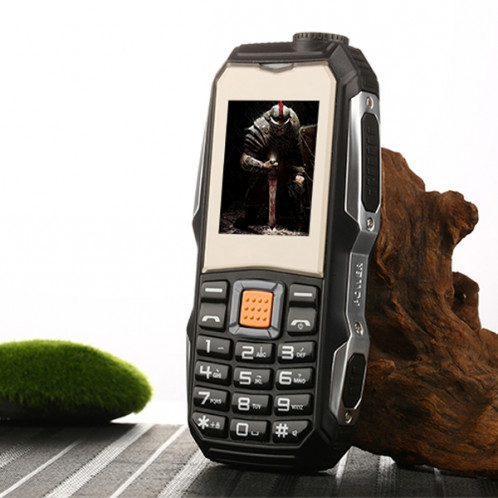 L9 Triple Proofing Téléphone Elder, étanche à la poussière antichoc, batterie 3800mAh, écran tactile de 1,8 pouces, 21 touches, lampe de poche LED, FM, Dual SIM (noir) SL673B169-017