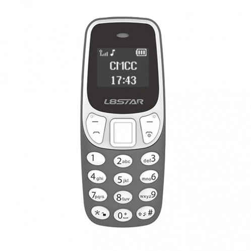 Mini téléphone mobile GTStar BM10, Casque de numérotation mains libres Bluetooth, musique MP3, double carte SIM, réseau: 2G (gris) SH674H1151-08
