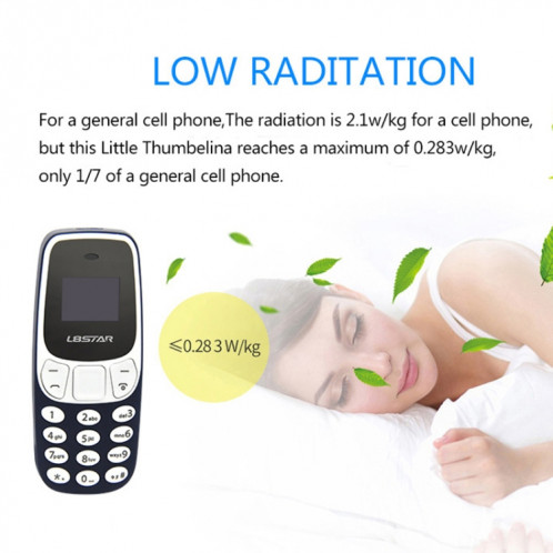 GTStar BM10 Mini Téléphone portable, Mains Libres Bluetooth Dialer Headphone, MP3 Music, Double SIM, Réseau: 2G (Rouge) SG674R1227-08