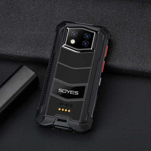 SOYES S10 MAX Mini Smartphone Robuste , 4GB + 128GB, IP68 imperméable anti-poussière, identifiant de visage et empreinte digitale, 3,5 pouces Android 10,0 mtk6762 octa jusqu'à 2.0GHz, Dual Sim, PTT Noir SH695B1459-024