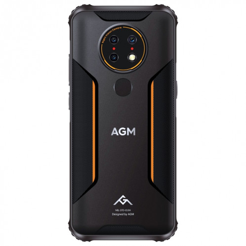  Téléphone robuste, caméra de vision nocturne AGM H3, 4GB + 64 Go, Caméras à back triple, IP68 / IP69K / 810H imperméable anti-poussière anti-poussière, identification d'empreinte digitale, batterie SA711B957-014