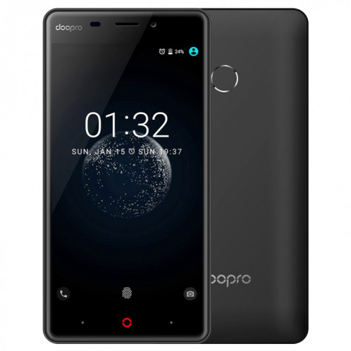  DOOPRO P1 Pro, 2 Go + 16 Go, identification d'empreintes digitales, 4200 mAh batterie, 5.0 pouces 2.5D courbé Android 6.0 Qualcomm Snapdragon MSM8909 Quad Core jusqu'à 1,3 GHz, réseau: 4G (noir) S 961B1969-010