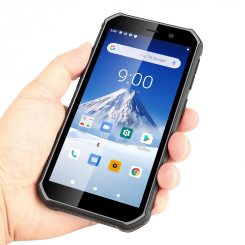 Téléphone robuste de l'UNIWA F963, 3GB + 32GB, IP68 imperméable anti-poussière anti-poussière, 5,5 pouces Android 10,0 mtk6739 quad noyau jusqu'à 1,25 GHz, réseau: 4g, NFC, OTG (gris noir) SU47BH94-07
