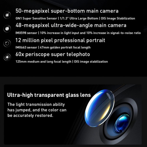 Vivo X Note 5G V2170A, appareil photo 50 MP, 8 Go + 256 Go, Caméras arrière quadruples, identification des empreintes digitales par ultrasons à l'écran, batterie 5000 mAh, 7,0 pouces Android 12.0 OriginOS Ocean SV179B1072-07