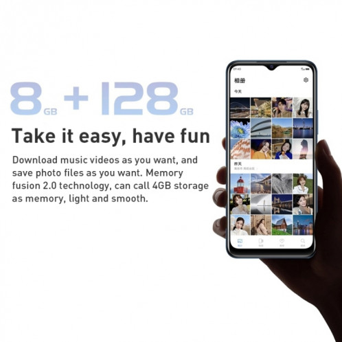 vivo Y32 4G, 6 Go + 128 Go, Caméras arrière doubles, identification d'empreintes digitales latérales, batterie 5000 mAh, 6,51 pouces Android 11.0 OriginOS 1.0 Snapdragon 680 Octa Core jusqu'à 2,4 GHz, OTG, réseau : SV184L1590-07