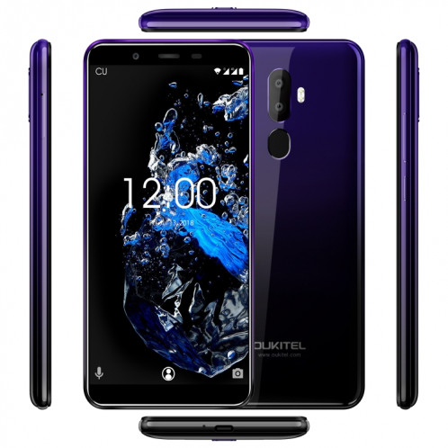  OUKITEL U25 Pro, 4 Go + 64 Go, deux caméras arrière, Identification d'empreintes digitales, 5,5 pouces Android 8.1 MTK6750T Octa Core jusqu'à 1,5 GHz, Réseau: 4G, Double SIM, OTG, OTA (Twilight) SH90JS411-014