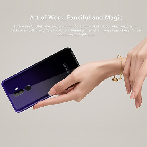  OUKITEL U25 Pro, 4 Go + 64 Go, deux caméras arrière, Identification d'empreintes digitales, 5,5 pouces Android 8.1 MTK6750T Octa Core jusqu'à 1,5 GHz, Réseau: 4G, Double SIM, OTG, OTA (Twilight) SH90JS411-014