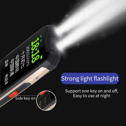 Téléphone aîné K1 Triple Proofing, Étanche étanche à l'épreuve des chocs, batterie de 4800mAh, 2,4 pouces, 21 touches, Bluetooth, lampe de poche LED, FM, SOS, double sim, réseau: 2G (vert) SH207G505-08