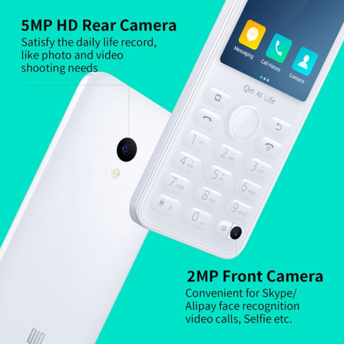 QIN F21 Pro, 4 Go + 64 Go, 2,8 pouces, Android 11 MTK6761 Quad-core jusqu'à 2,0 GHz, 21 touches, réseau : 4G (noir) SH230B197-09