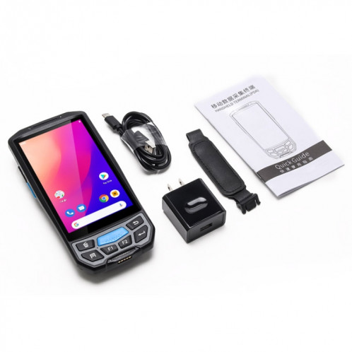 Uniwa S9000 Terminal du scanner Téléphone robuste, 2 Go + 16 Go, Étanche étanche à l'épreuve des chocs, batterie de 4800mAh, Android Android de 5,0 pouces 9,0 MTK6761 Quad Core jusqu'à 2,0 GHz, réseau: 4G (noir) SU231B1820-07