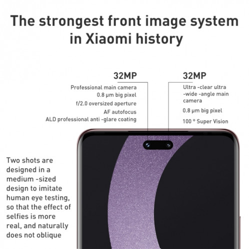 Xiaomi Citizen 2 5G, appareil photo 50MP, 8 Go + 256 Go, Caméras arrière triples + caméras frontales doubles, identification d'empreintes digitales à l'écran, batterie 4500 mAh, MIUI 13 / Android 12 Snapdragon 7 SX285W1993-08