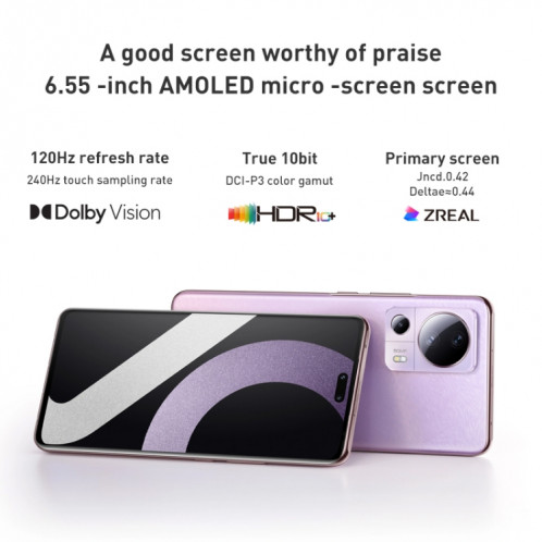 Xiaomi Citizen 2 5G, appareil photo 50MP, 8 Go + 256 Go, Caméras arrière triples + caméras frontales doubles, identification d'empreintes digitales à l'écran, batterie 4500 mAh, MIUI 13 / Android 12 Snapdragon 7 SX285W1993-08