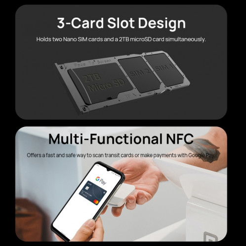  Téléphone robuste Ulefone Armor 17 Pro, vision nocturne, appareil photo 108MP, 8 Go + 256 Go, Caméras arrière doubles, IP68/IP69K étanche à la poussière et aux chocs, identification des empreintes SU319B992-010