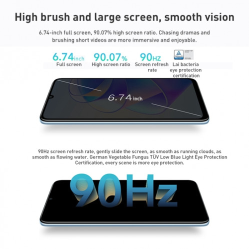 Honor Play 40 Plus 5G RKY-AN00, 8 Go + 256 Go, appareil photo 50MP, version chinoise, Caméras arrière doubles, identification d'empreintes digitales latérales, batterie 6000 mAh, 6,74 pouces Magic UI 6.1 (Android 12) SH330S743-08