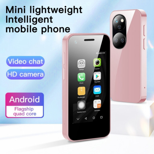 SOYES P40, 1 Go + 8 Go, 2,5 pouces MTK6580 Quad Core jusqu'à 1,3 GHz, Bluetooth, WiFi, FM, Réseau : 3G, Dual SIM (Rose) SS394F1089-014